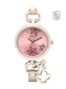 Sonata Women Pink Analogue Watch 8147SM01