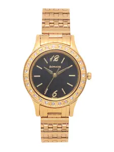 Sonata Stardust Women Black Analogue watch 8123YM02