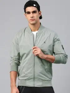 HRX by Hrithik Roshan Men Grey Solid Bomber