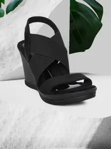 Catwalk Women Black Solid Sandals