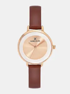 Daniel Klein Premium Women Rose Gold-Toned Analogue Watch DK11374-2