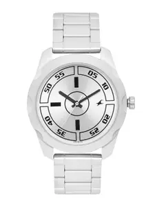 Fastrack Men Silver-Toned Analogue Watch NK3123SM02_BBD1