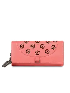 Butterflies Women Pink Solid Two Fold Wallet
