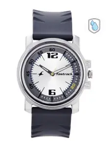 Fastrack Men Grey & Silver-Toned Analogue Watch NA3039sp01