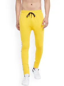 FUGAZEE Yellow Zipped Track Pants