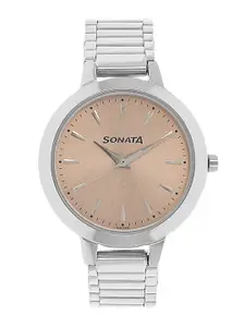 Sonata Elite Women Silver Analogue watch NL8141SM01