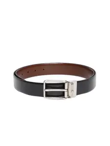 Tommy Hilfiger Men Black & Brown Solid Reversible Leather Belt