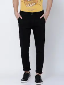 LOCOMOTIVE Men Black Slim Fit Mid-Rise Clean Look Stretchable Jeans