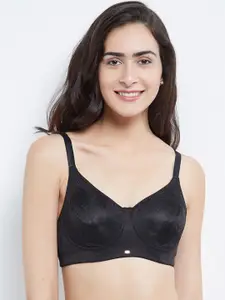 Soie Black Solid Non-Wired Non Padded T-shirt Bra CB-326BLACK