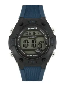 Sonata Men Ocean Series Navy Digital Watch 77033PP03