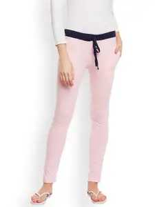 VIMAL JONNEY Pink Solid Lounge Pants F6PINK001