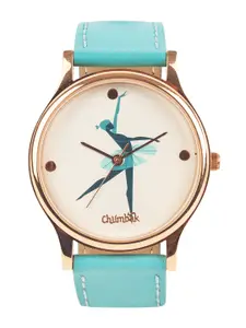 TEAL BY CHUMBAK Women Blue & White Analogue Watch 8907605025068