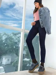 Tokyo Talkies Women Blue Super Skinny Fit Mid-Rise Clean Look Jeans
