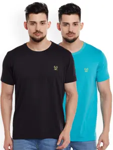 MACK JONNEY Men Pack of 2 Round Neck T-Shirts