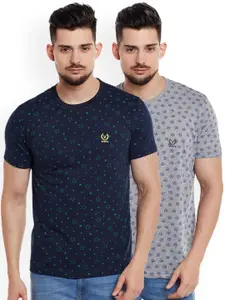 MACK JONNEY Men Pack of 2 Round Neck T-Shirts