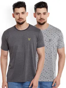 MACK JONNEY Men Pack of 2 Round Neck T-Shirts