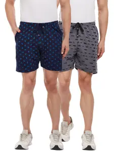 VIMAL JONNEY Men Pack of 2 Regular Fit Regular Shorts