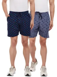 VIMAL JONNEY Men Pack of 2 Regular Fit Regular Shorts