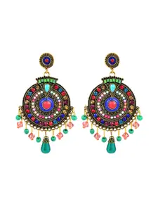Crunchy Fashion Multicoloured Contemporary Drop Earrings
