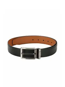Pacific Gold Black and Brown Reversible 46 Inch Faux Leather Casual And Formal Men Belt