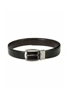 Pacific Gold Black and Brown Reversible 50 Inch Faux Leather Casual And Formal Men Belt