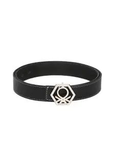United Colors of Benetton United Colors of Benetton Men Black Solid Leather Belt
