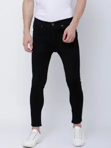 LOCOMOTIVE Men Black Skinny Fit Mid-Rise Clean Look Stretchable Jeans