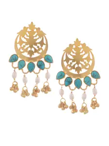 Silvermerc Designs 22-Karat Gold-Plated & Turquoise Blue Sterling Silver Classic Drop Earrings