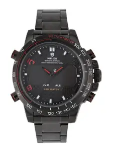 WEIDE Men Black Analogue and Digital Watch WH6102B-2C