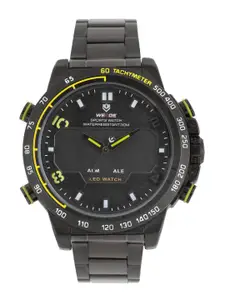 WEIDE Men Black Analogue and Digital Watch WH6102B-3C_OR