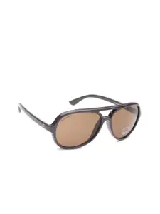 Fastrack Men UV Protected Oval Sunglasses NBP358BR1