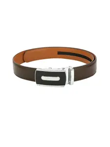 Pacific Gold Men Brown Solid Genuine Leather Belt