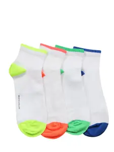 Bonjour Men Set of 4 Multicoloured Ankle-Length Socks