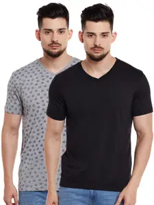 MACK JONNEY Men Pack of 2 Printed T-shirt