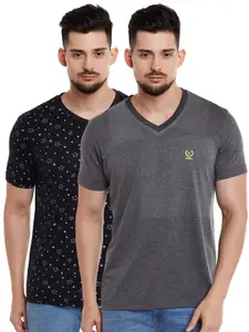 MACK JONNEY Men Pack of 2 T-shirts