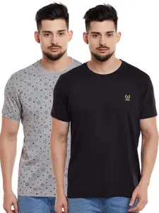 MACK JONNEY Men Pack of 2 T-shirts