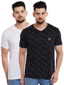 MACK JONNEY Men Pack of 2 V-Neck T-shirts