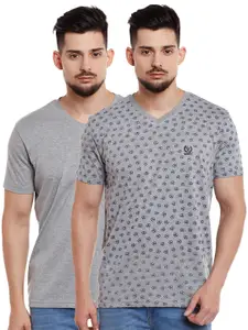 MACK JONNEY Men Pack of 2 V-Neck T-shirts