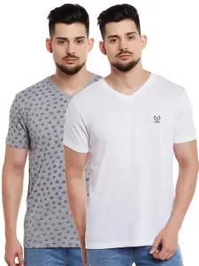 MACK JONNEY Men Pack of 2 V-Neck T-shirts