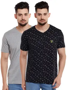 MACK JONNEY Men Pack of 2 V-Neck T-shirts