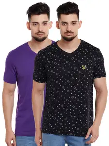 MACK JONNEY Men Pack of 2 V-Neck T-shirts