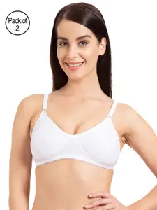 Tweens White Pack of 2 Non Padded Everyday Bras TW294-2PC-WH