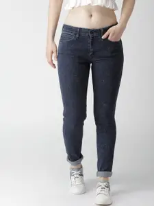Levis Women Blue Skinny Fit Mid-Rise Clean Look Stretchable Jeans
