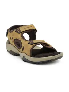 Woodland ProPlanet Men Tan Brown Leather Comfort Sandals