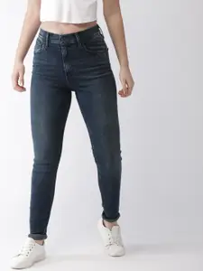 Levis Women Blue Super Skinny Fit High-Rise Clean Look Stretchable Jeans