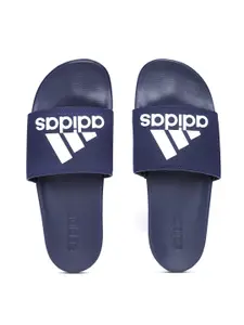 ADIDAS Men Navy Blue Solid Adilette Comfort Sliders