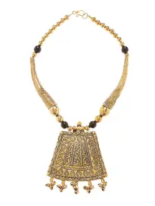 Bamboo Tree Jewels Gold-Toned Metal Necklace