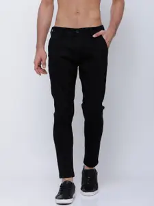 LOCOMOTIVE Men Black Slim Fit Mid-Rise Clean Look Stretchable Jeans