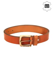SCHARF Men Brown Leather Solid Belt