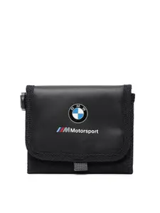 PUMA Motorsport Men Black Solid Three Fold BMW Wallet